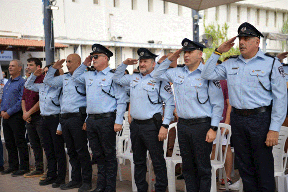 צמרת משטרת ישראל בטקס החלפת פיקוד מחוז מרכז במשטרת ישראל