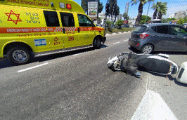 תאונה ברחובות צילום דובר מגן דוד אדום 
