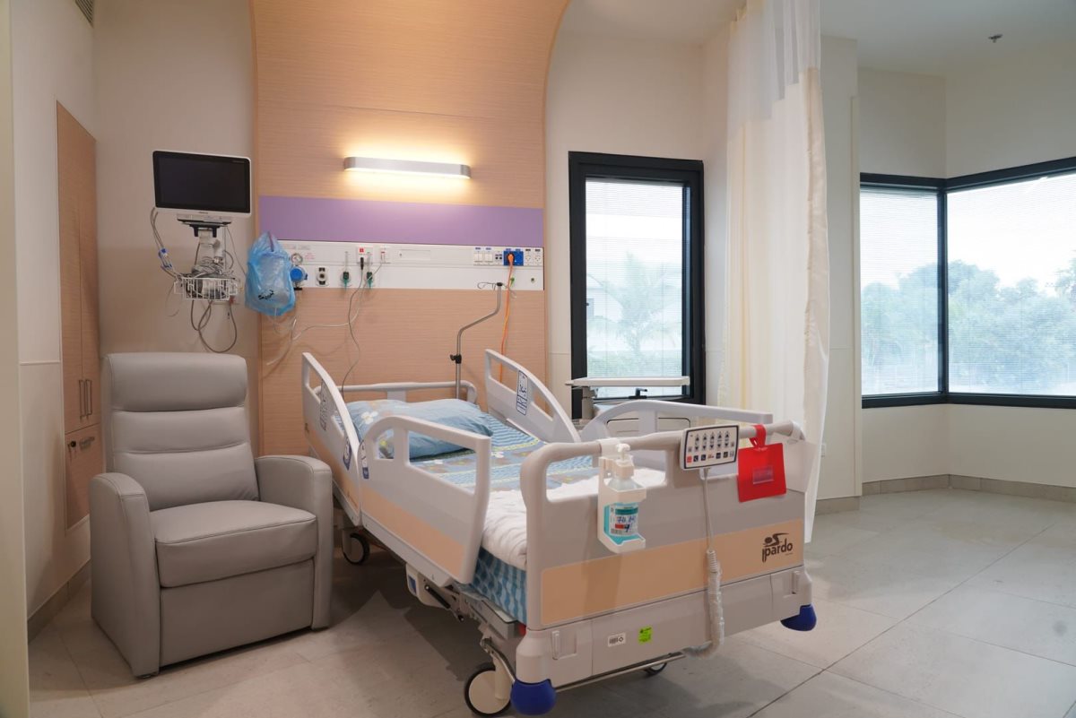 מיטת אשפוז במרחב מוגן במרכז הרפואי קפלן מקבוצת כללית