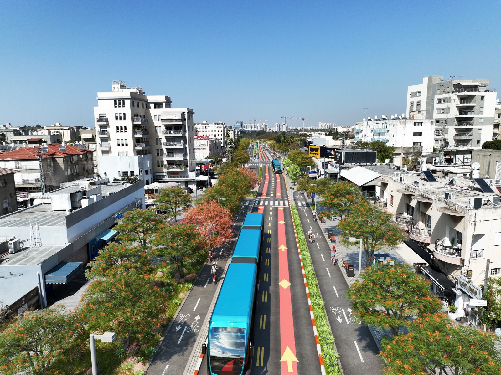 הקו הכחול של המטרו נס ציונה שלישי 6.8.24 קרדיט: עדי בואנו - Arceffect Ltd