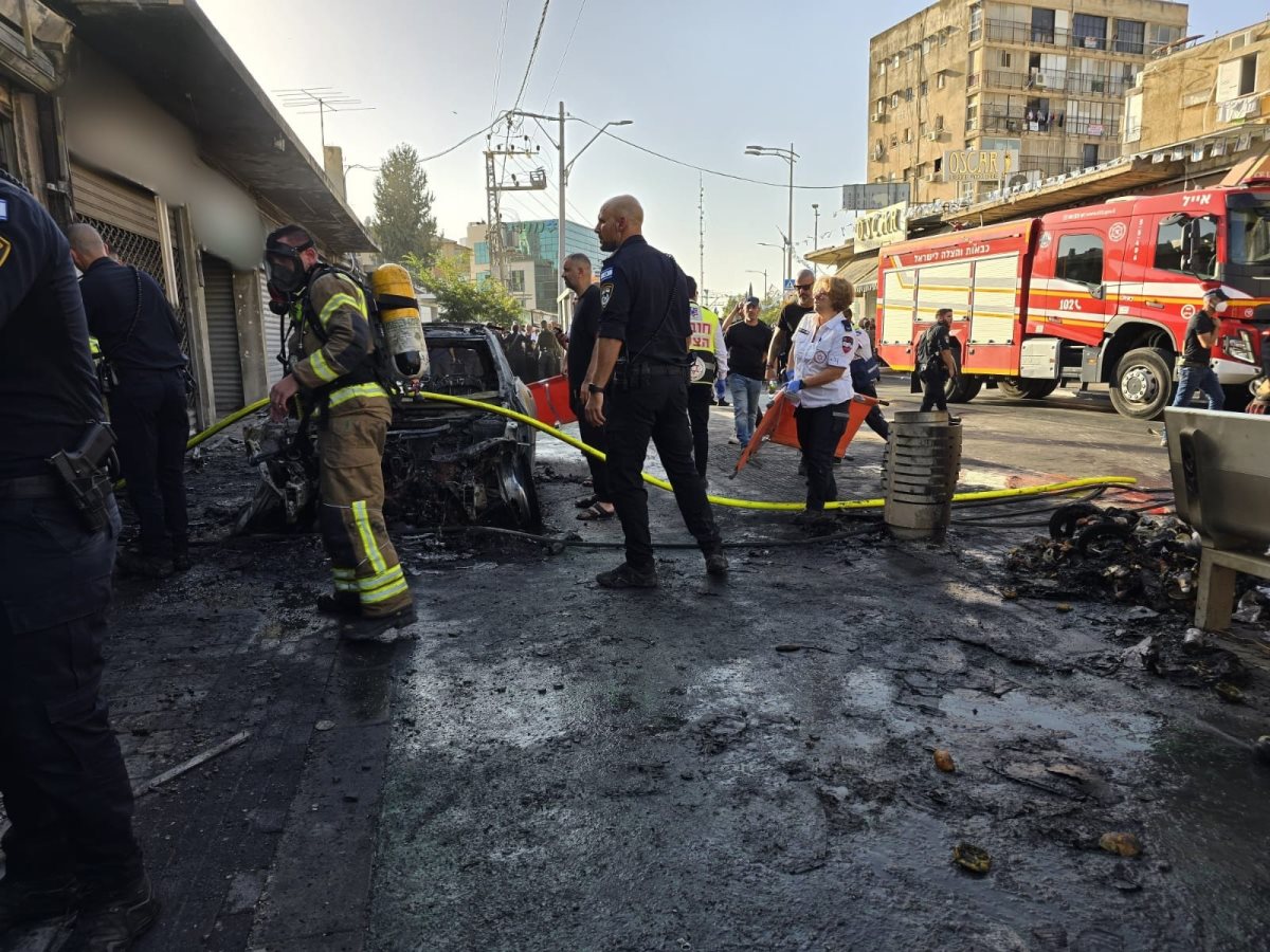 הפיגוע ברמלה צילום דוברות מגן דוד אדום 