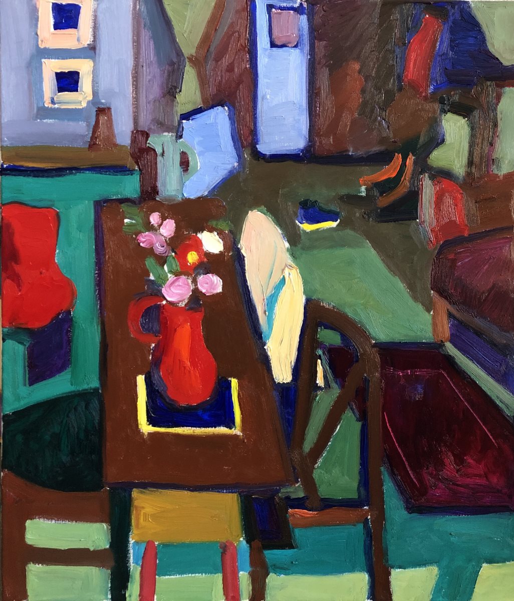 התערוכה בקיבוץ יש מרדכי צילום יחצי  Room, 60 x 70 cm, oil canvas - Natalia Zourabova.j