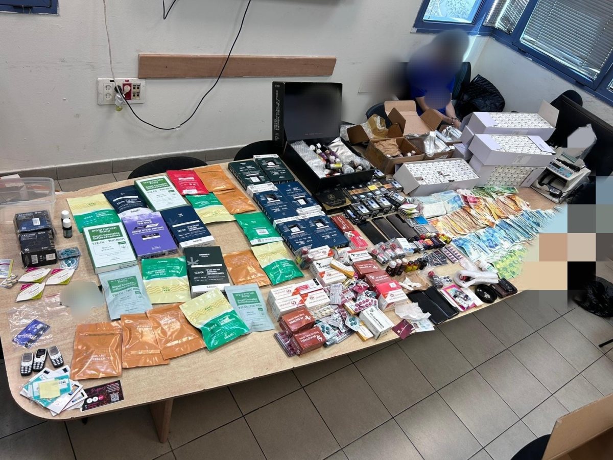 &quot;תחנת סמים&quot; פעילה שנחשפה בראשון לציון 