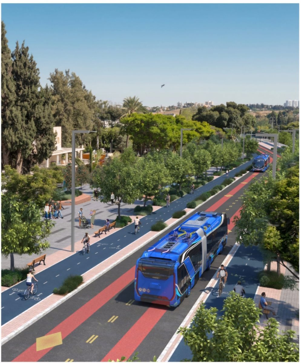 כך הקו אמור להיראות בנס ציונה