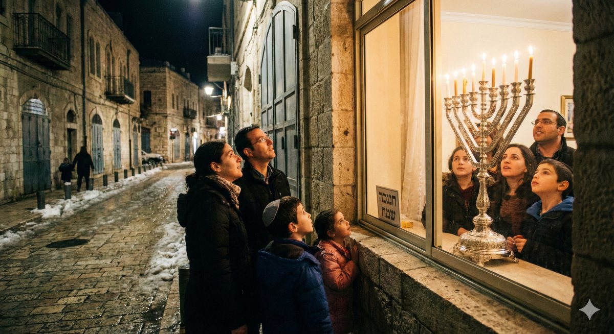 סיור חנוכיות לתושבות נס ציונה - בעקבות נשים בשכונת נחלאות ירושלים