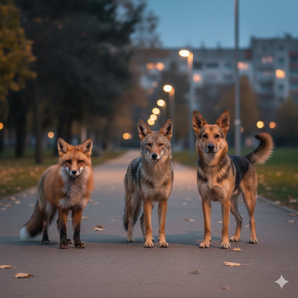איך מבחינים בין תן לכלב לשועל?. כאשר חיות הבר פולשות למרחב העירוני