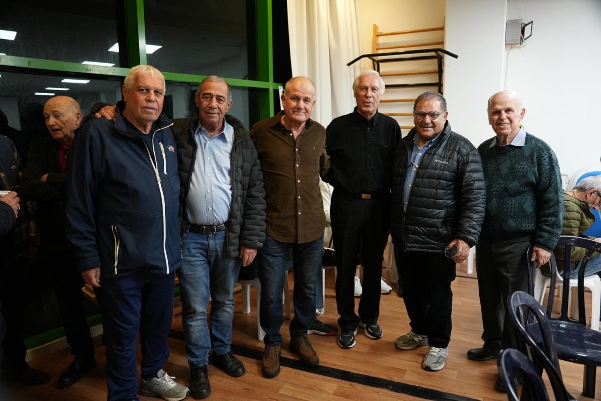 חלק מותיקי הקבוצה שהגיעו לארוע