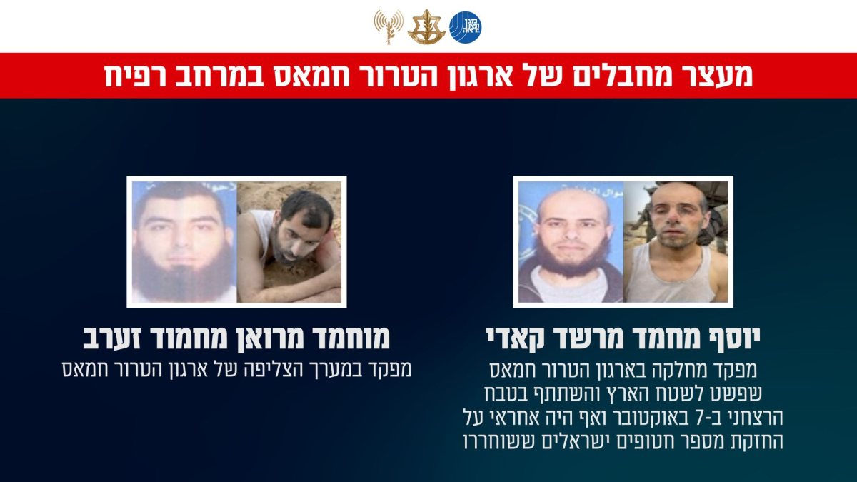 מחבלי חמאס נכנעים במרחב רפיח צילום אתר דובר צהל