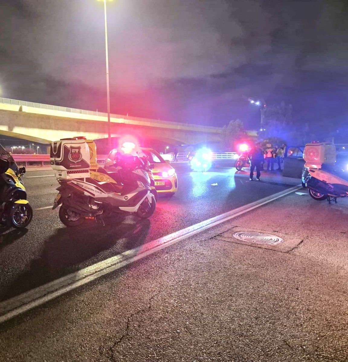 תאונה קטלנית בכביש 431 צילום דוברות זק״א הנקודה תאונה קטלנית בכביש 431 צילום דוברות זק״א הנקודה
