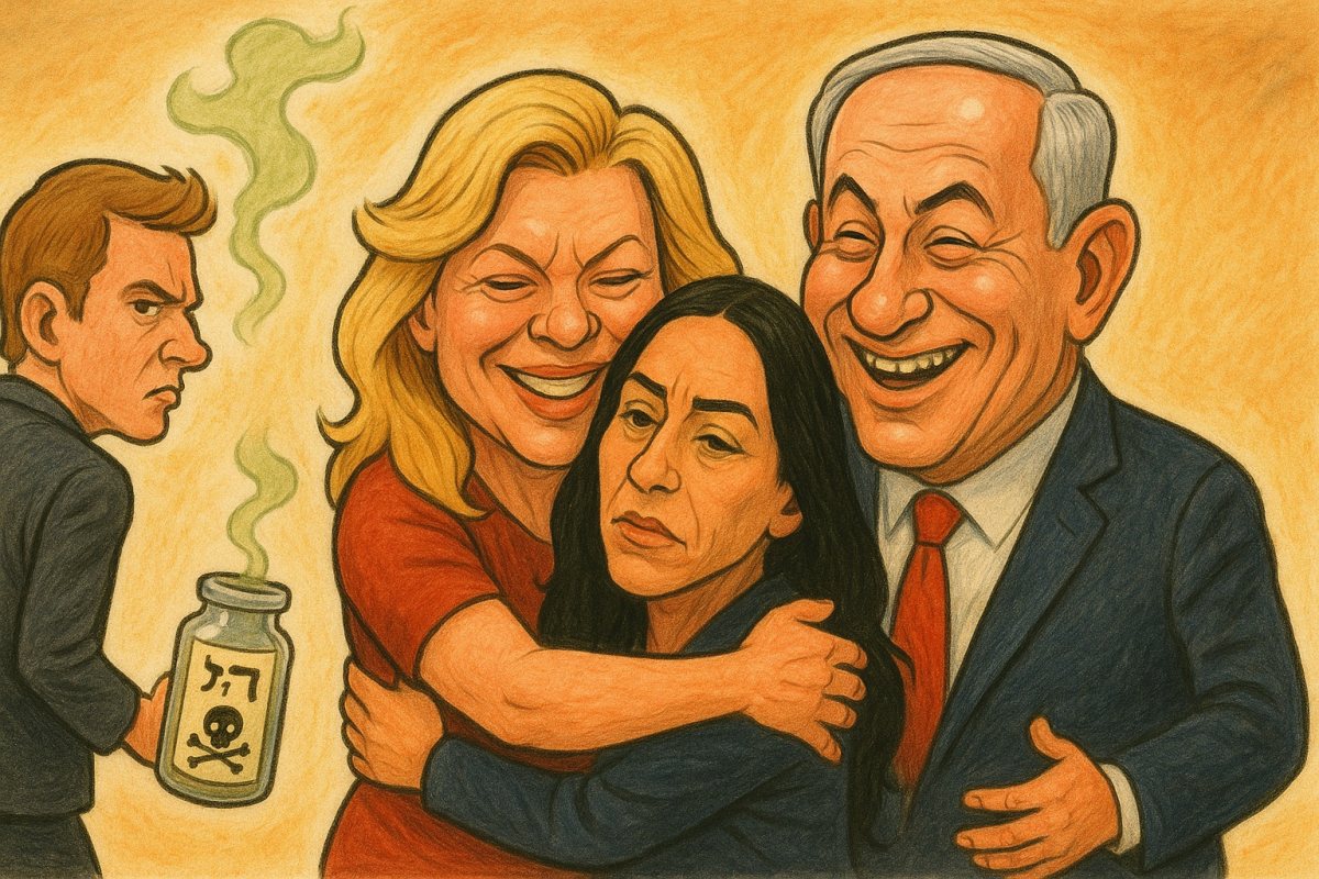 הנתניהוז בניר עוז עם עינב צנגאוקר