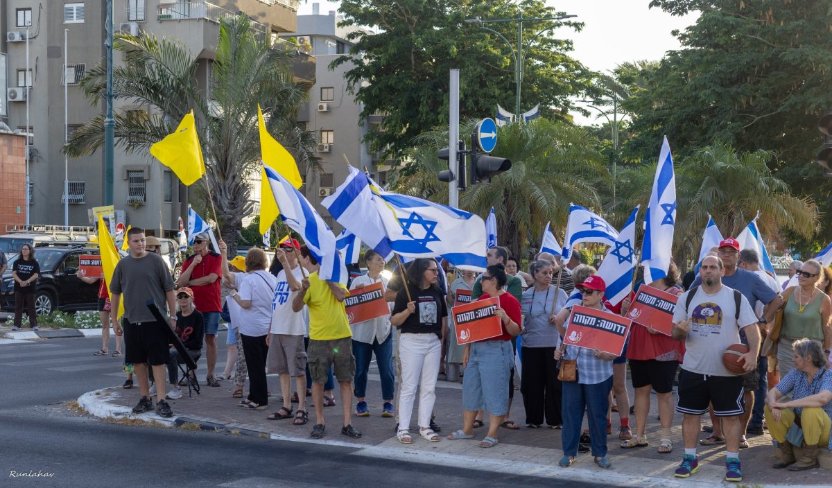 ראובן להב - מחאת נס ציונה