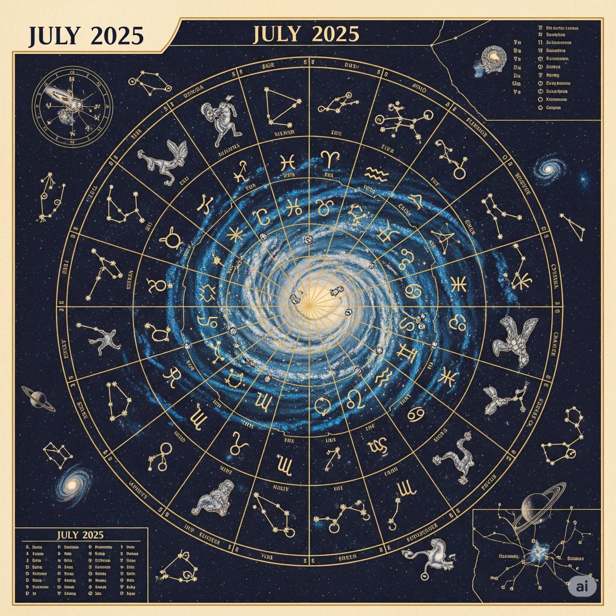 הורוסקופ יולי 2025 חודש של האצה, התבוננות והערכה מחודשת