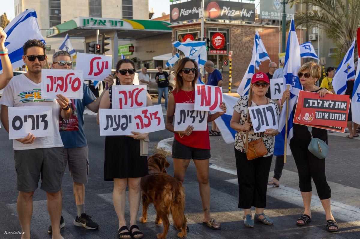 ראובן להב - מחאת נס ציונה