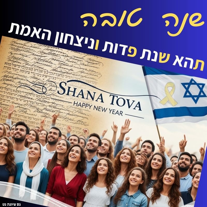 תמונה להורדה שנה טובה לשלוח בוואטסאפ לחברים ובני משפחה שנה טובה עם ראשי תיבות תשפו