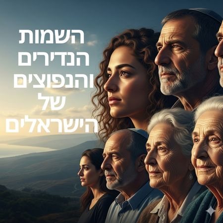 השמות הנדירים הנפוצים והשמות המפתיעים של הישראלים שמות נדירים בישראל