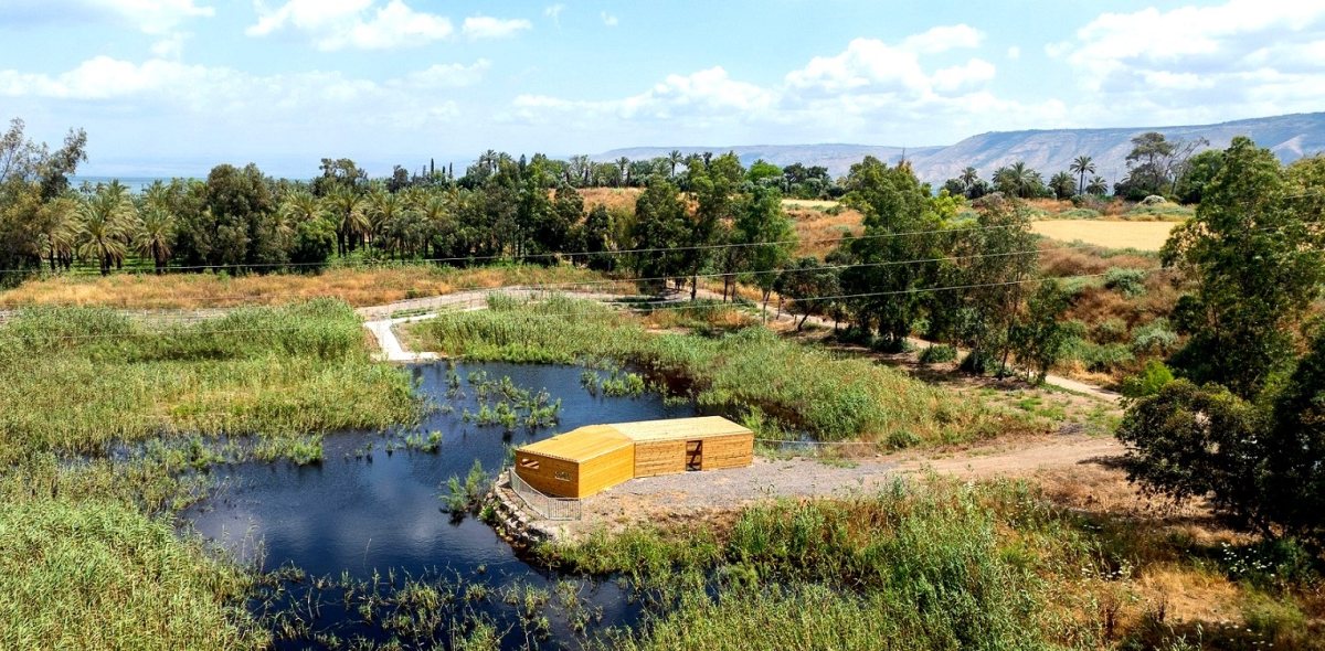 צילום רחפן- פארק אקולוגי ביצות כנרת החדש | קרדיט צילום: אבי אריש, לרשות ניקוז ונחלים כינרת