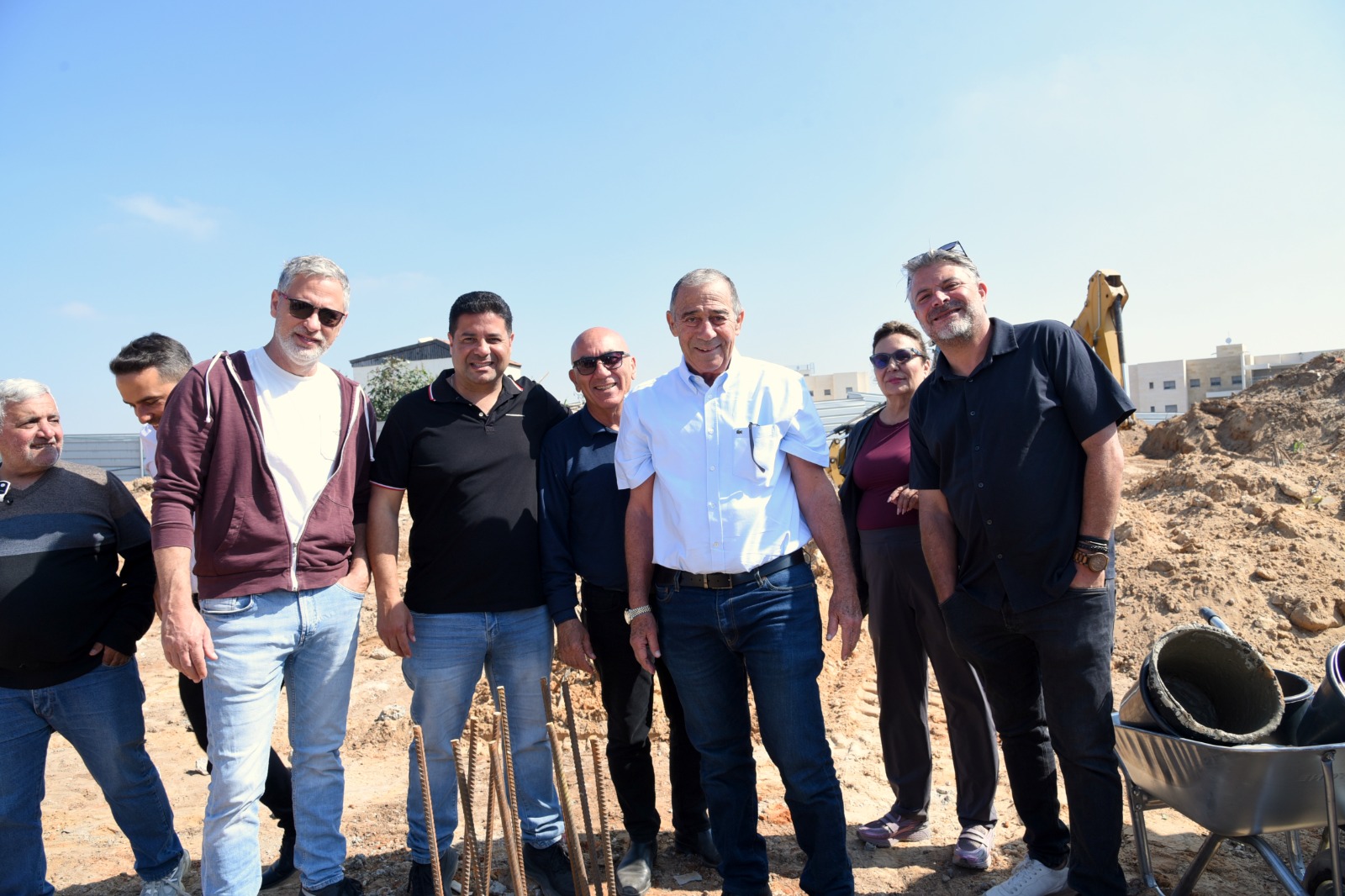 ראש העיר ובכירים בטקס