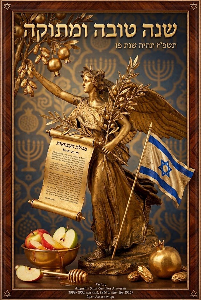 שנה טובה תשפז גלויות שנה טובה ברוח התקופה בהשראת יצירות אומנות הורדה חינם עיצובים חדשים 