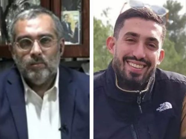 אורי דנינו ז"ל ואביו אלחנן יבל"א.  צילומי מסך
