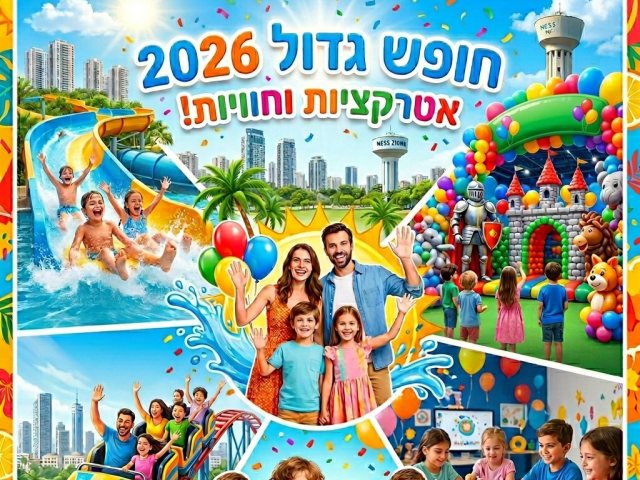 אטרקציות חופש גדול 2026