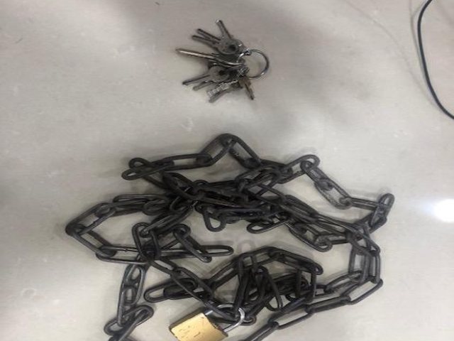 שרשאות כליאה צילום דובר המשטרה 