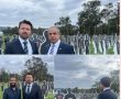 מנס ציונה  לבית הפרלמנט באוסטרליה: מיצג הלבבות החטופים מוצג מול בית הפרלמנט 
