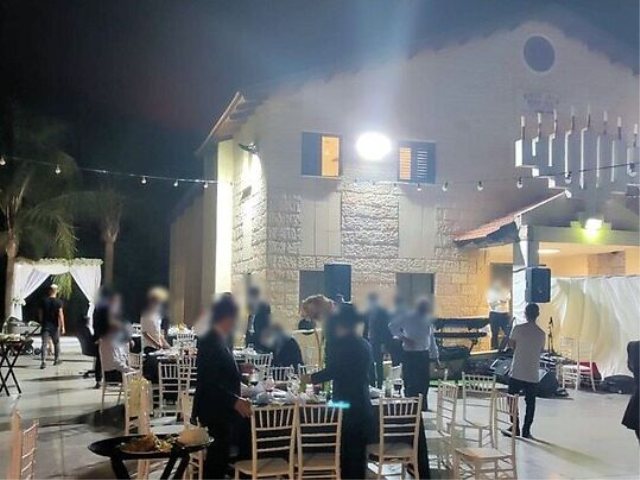פיזור חתונות קרדיט דוברות המשטרה