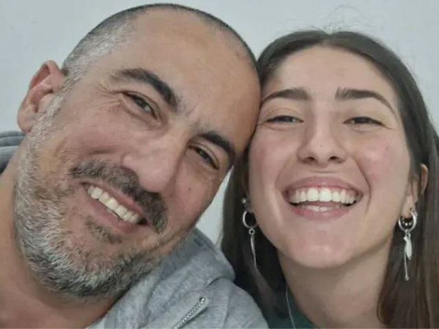 גאיה ז"ל ואביה. צילום פרטי
