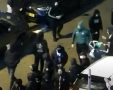 מהומות בנתניה במהלך ואחרי משחק הכדורגל בין מכבי נתניה למכבי חיפה צילום דוברות המשטרה 