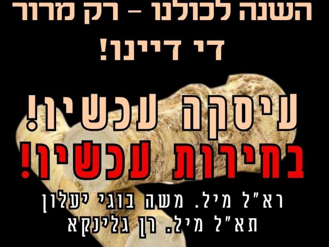 הפגנה בנס ציונה במוצאי שבת 