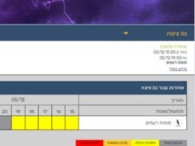 סופות רעמים בנס ציונה