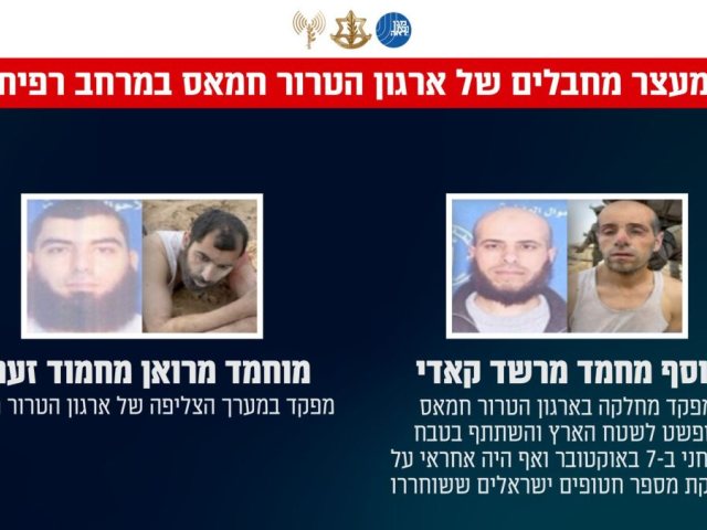 מחבלי חמאס נכנעים במרחב רפיח צילום אתר דובר צהל