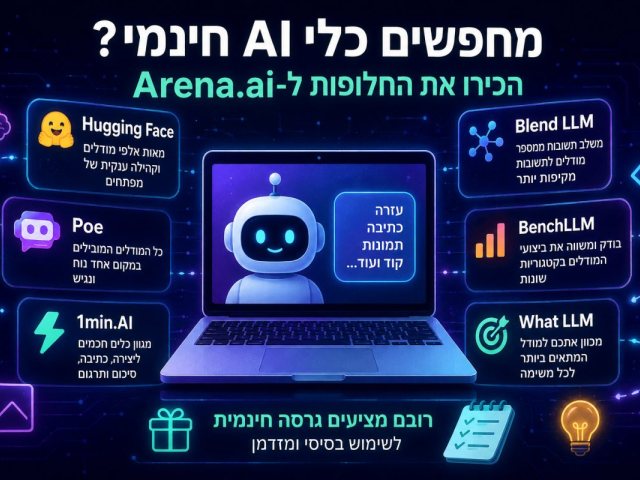 מחפשים כלי AI חינמי? הנה כמה חלופות מעניינות שכדאי להכיר