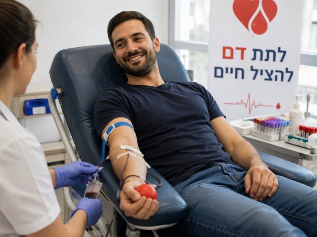 תרומת דם מצילה חיים מדא קורא לכם לתרום דם כבר היום 