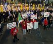 למרות הקור המקפיא אמש, התכנסו כרגיל תומכי מחאת נס ציונה לקרוא להשבת כל החטופים עכשיו !