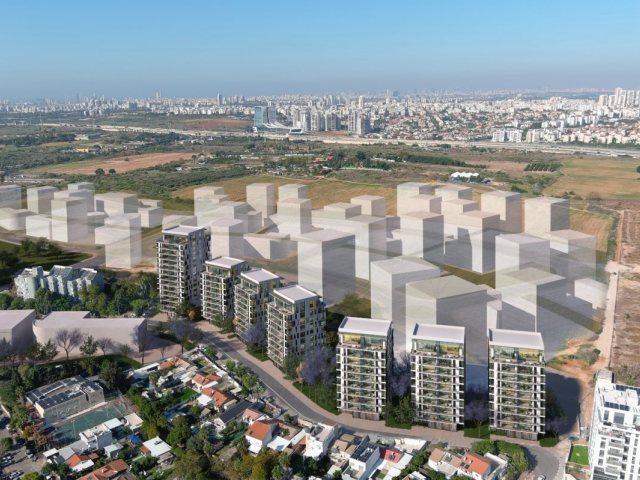 התחדשות עירונית בנס ציונה מתחם ירושלים הדמיה ויופוינט