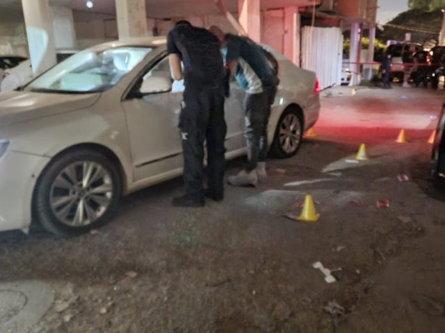משטרת לוז בזירת האירוע ברחוב קוק צילום דוברות המשטרה 