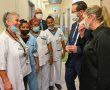 נשיא המדינה הרצוג ורעייתו ביקרו היום במרכז הרפואי קפלן