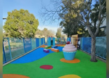 הדמיה של גינת יום ההולדת החדשה בנס ציונה