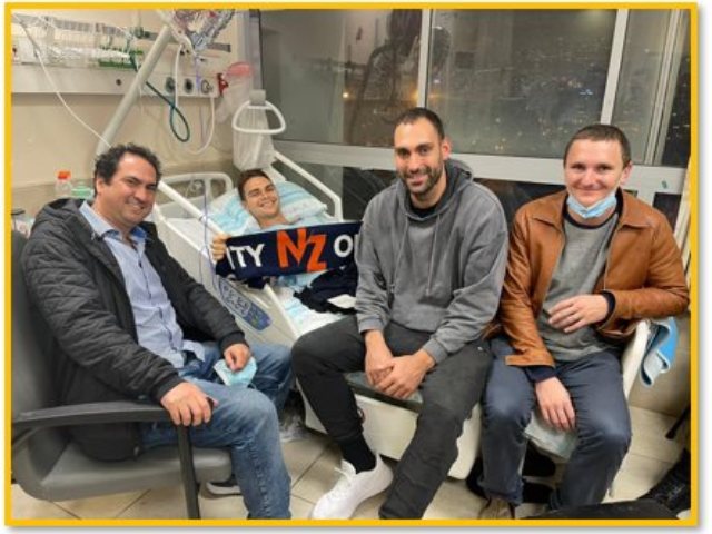 מבקרים את סרן רון בירמן יניב מזרחי וטל דן 