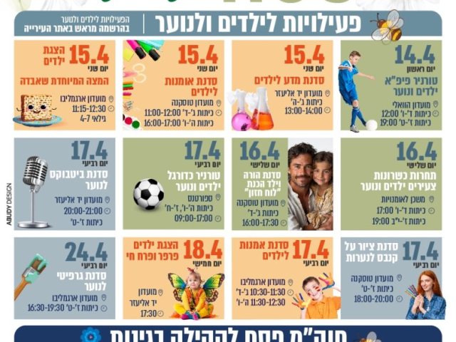 אירועי פסח נס ציונה צילום עיריית נס ציונה 