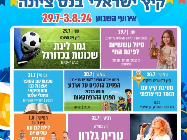 אירועי החופש הגדול בנס ציונה מה עושים השבוע בעיר צילום דוברות 