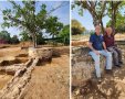 ד"ר גיל ונאור ירושלמי על רקע האתר שנחשף