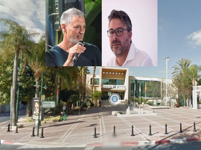 בחירות לעיריית נס ציונה 2023 -  שני השותפים להובלת הרשימה המשותפת. ליאור אלימלך ויהודה חימוביץ.