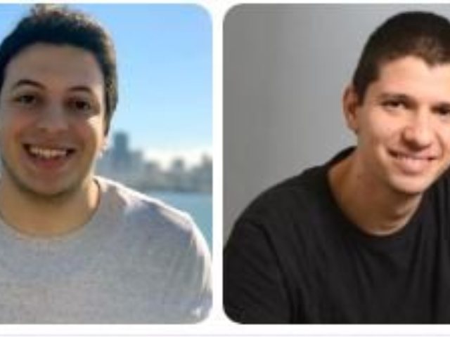 מימין רועי משמאל אלכס. הילדים של השכנים...