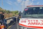 כביש 4 סמוך לגן רווה: רוכב אופנוע נפצע בינוני בתאונה עם רכב ופונה לשמיר-אסף הרופא