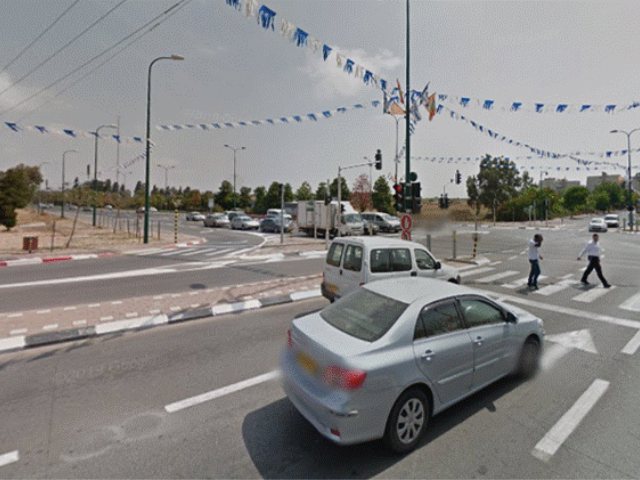 מפגש הרחובות מרגולין אצל ויצמן צילום מפות גוגל 