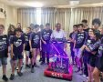 נבחרת הרובוטיקה של נס ציונה בחברת ראש העיר שמואל בוקסר 