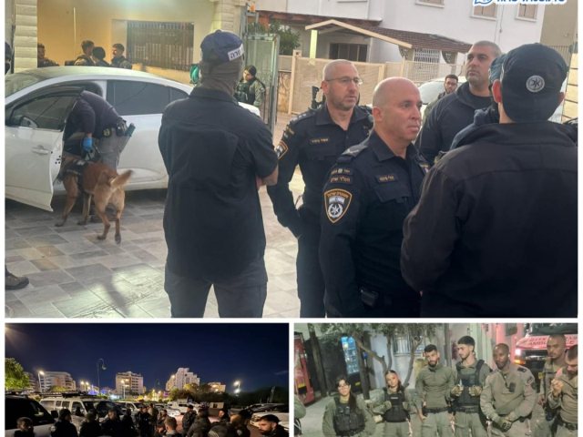 מבצע לאומי משולב לחיזוק ביטחון הציבור ומאבק בפשיעה החמורה בחברה הערבית צילום דוברות