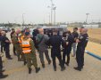 השריפה בשפלה שוטרי מחוז מרכז החלו בפינוי היישוב פדיה סמוך לרמלה צילום דוברות 